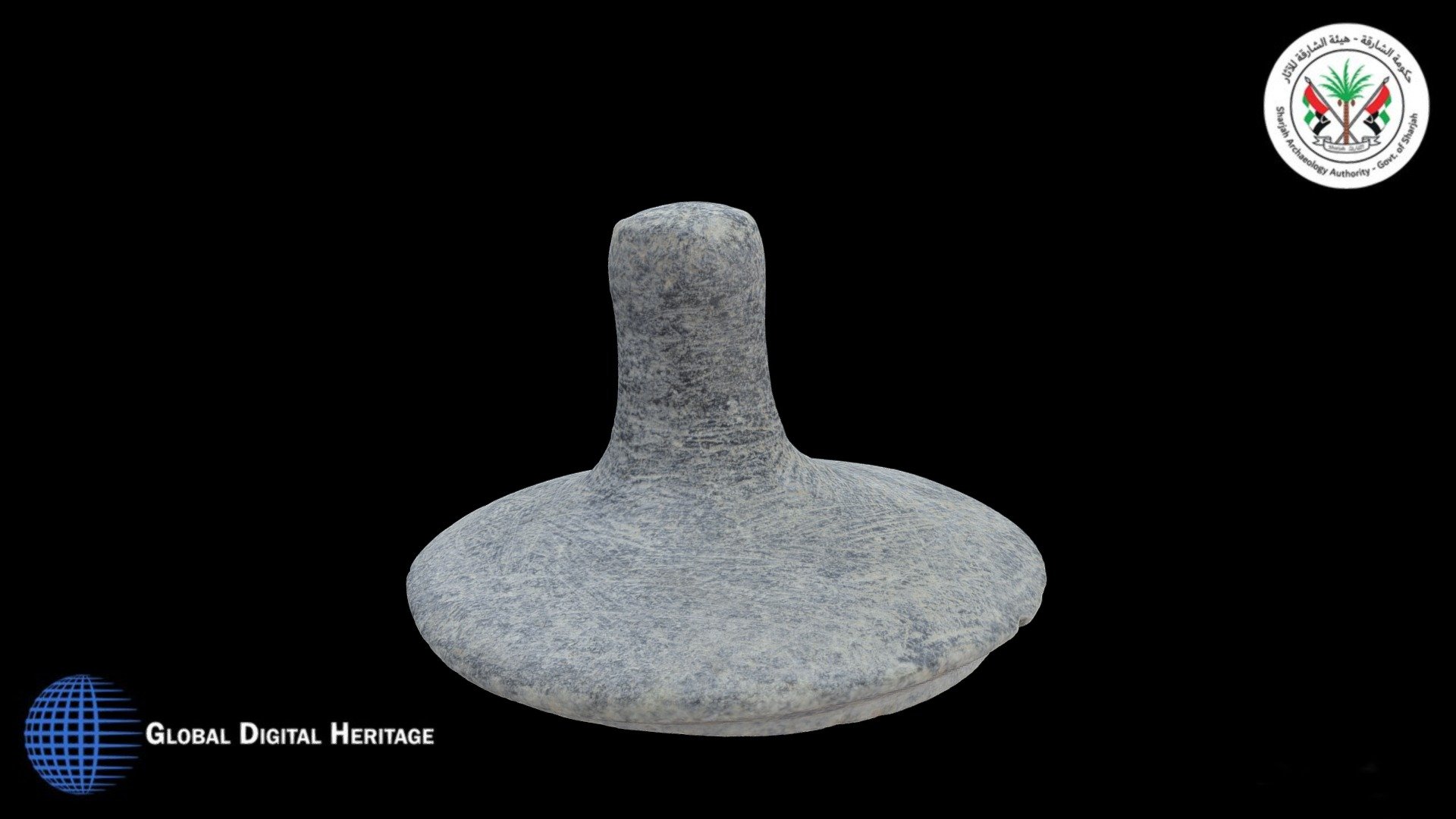 Softstone bowl lid, Tell Abraq, Sharjah