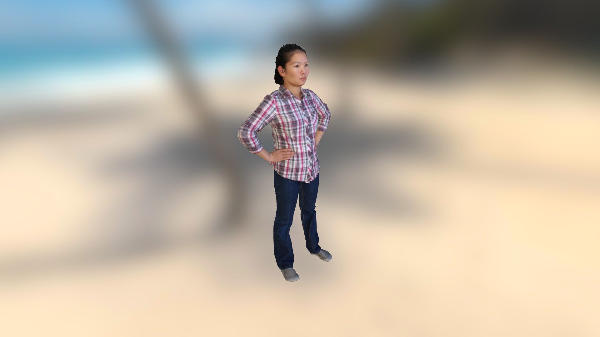 Khmer Female 3D Full Body Scan