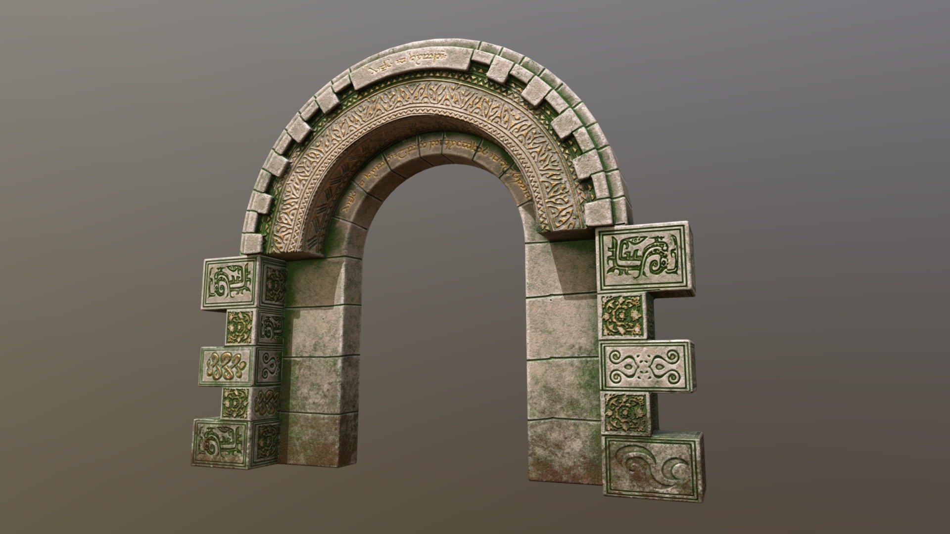 Forest temple gate - 3D model by KevinBonneau [5f7526e] - Sketchfab