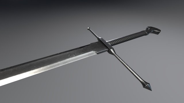 Steel sword 3D Model
