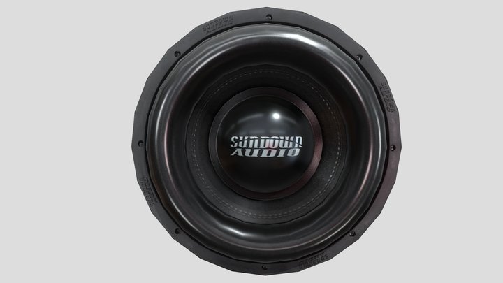 sound system sundown subwoofer 2000 rms 3D Model