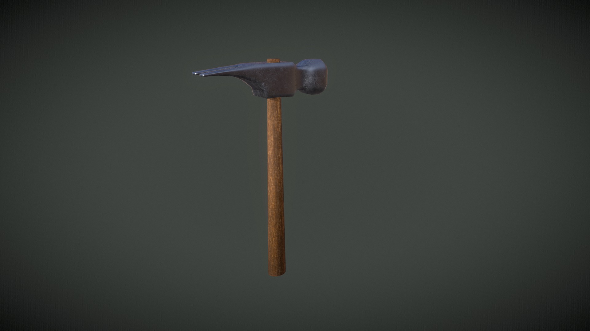3D model Hammer - This is a 3D model of the Hammer. The 3D model is about a wooden cross with a light on top.