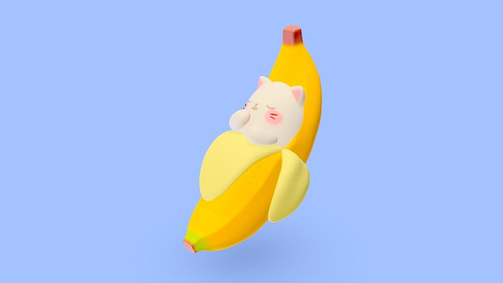 Bananya 💤 3D Model