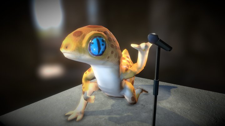 Leopard ROCKER Gecko 3D Model