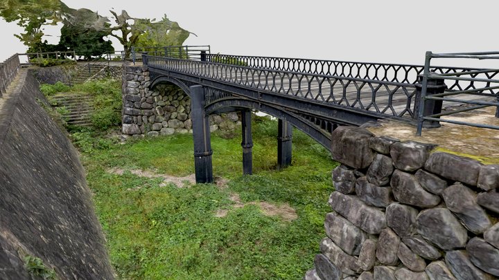 Habuchi Cast-iron Bridge 3D Model