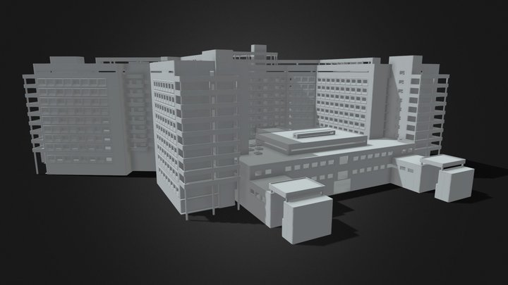 Hovrinskaya hospital (хзб Ховринская Больница) 3D Model