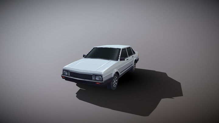pixel car santana2000 v1 3D Model