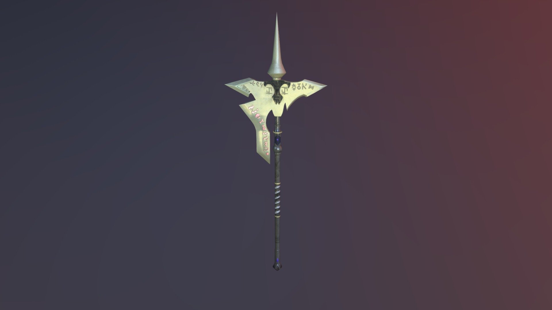 stylized fantasy weapon