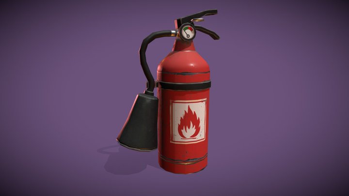 Fire Extinguisher - Stylized Low-poly 3D model 3D Model