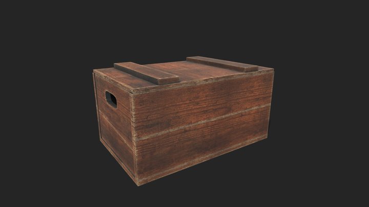 Wooden crate 3D Model