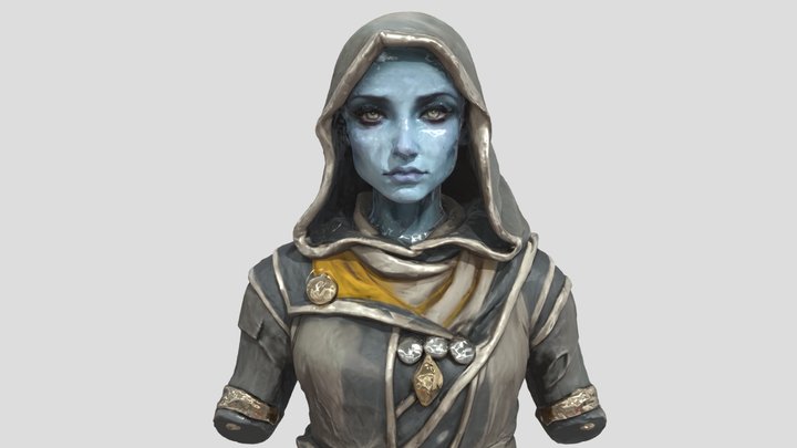 Mystic Wanderer - Aelin 3D Model