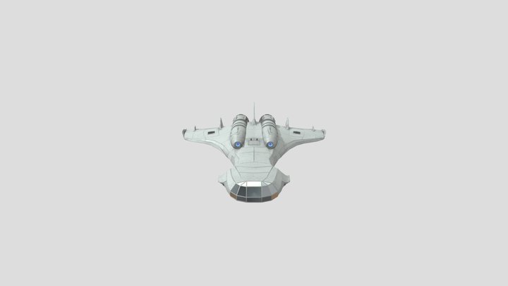 Space Ship Model 3D Model