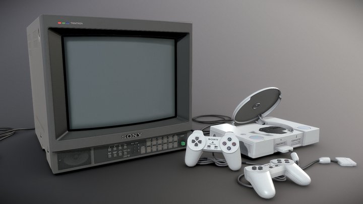 Sony PVM-1341 || Sony Playstation 3D Model