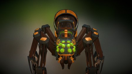 Boss Doomweaver - Steampunk Spider 3D Model