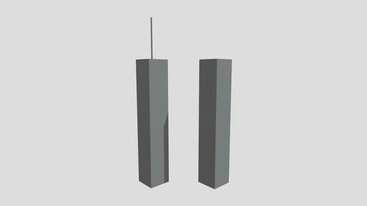 twin towers 3D Model