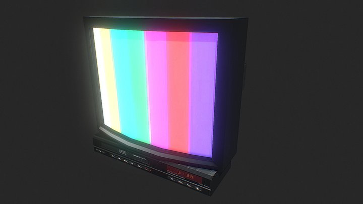 CRT-TV 3D Model