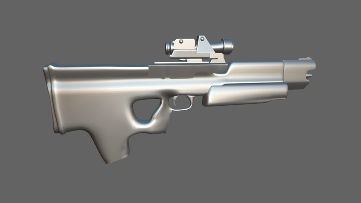 SCI FI Gun 3D Model