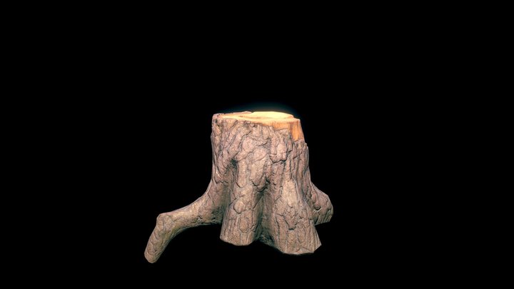Pine Trunk 3D Model