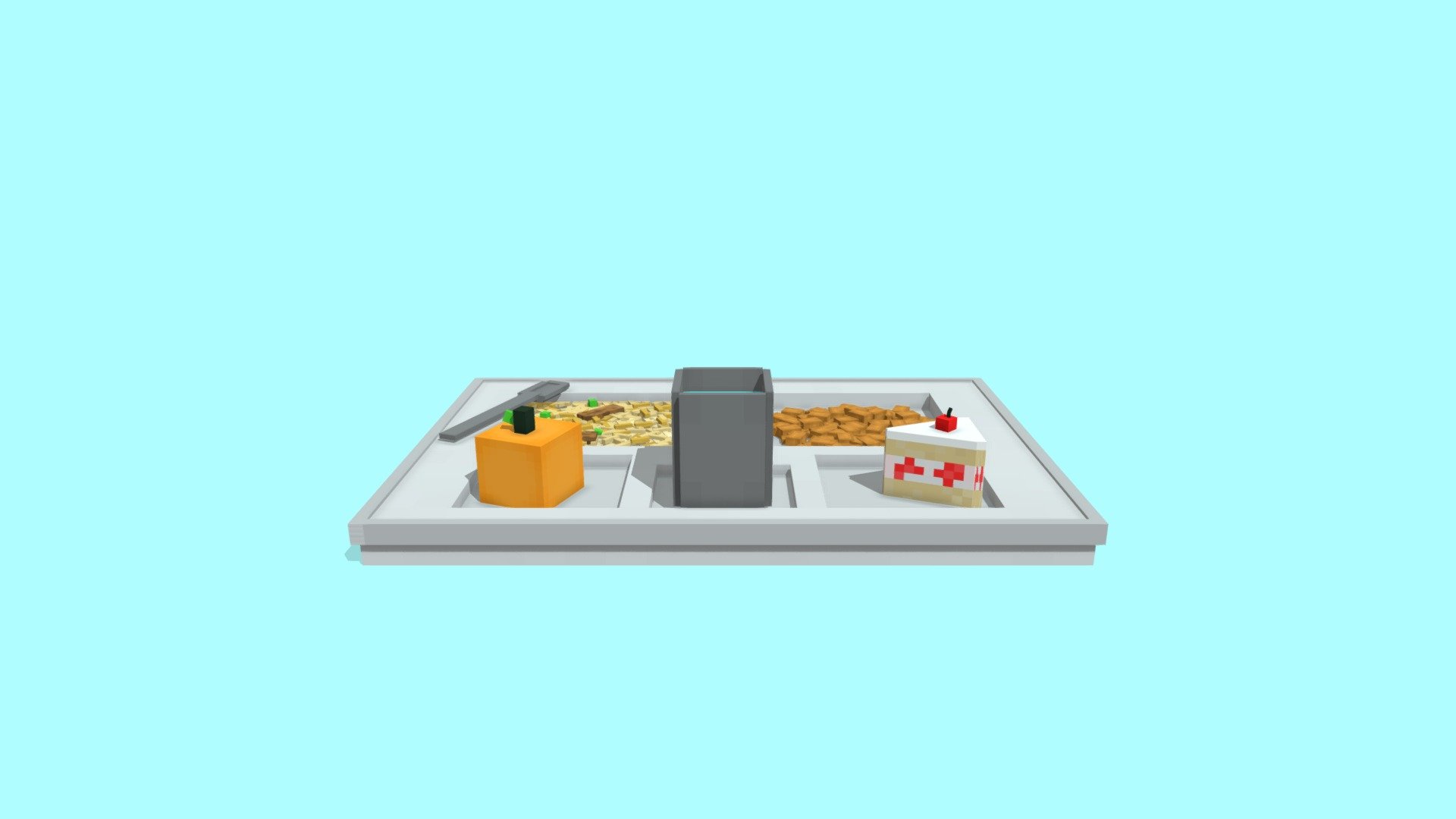 Tray food Download Free 3D model by zBossKungx [5f863d7] Sketchfab