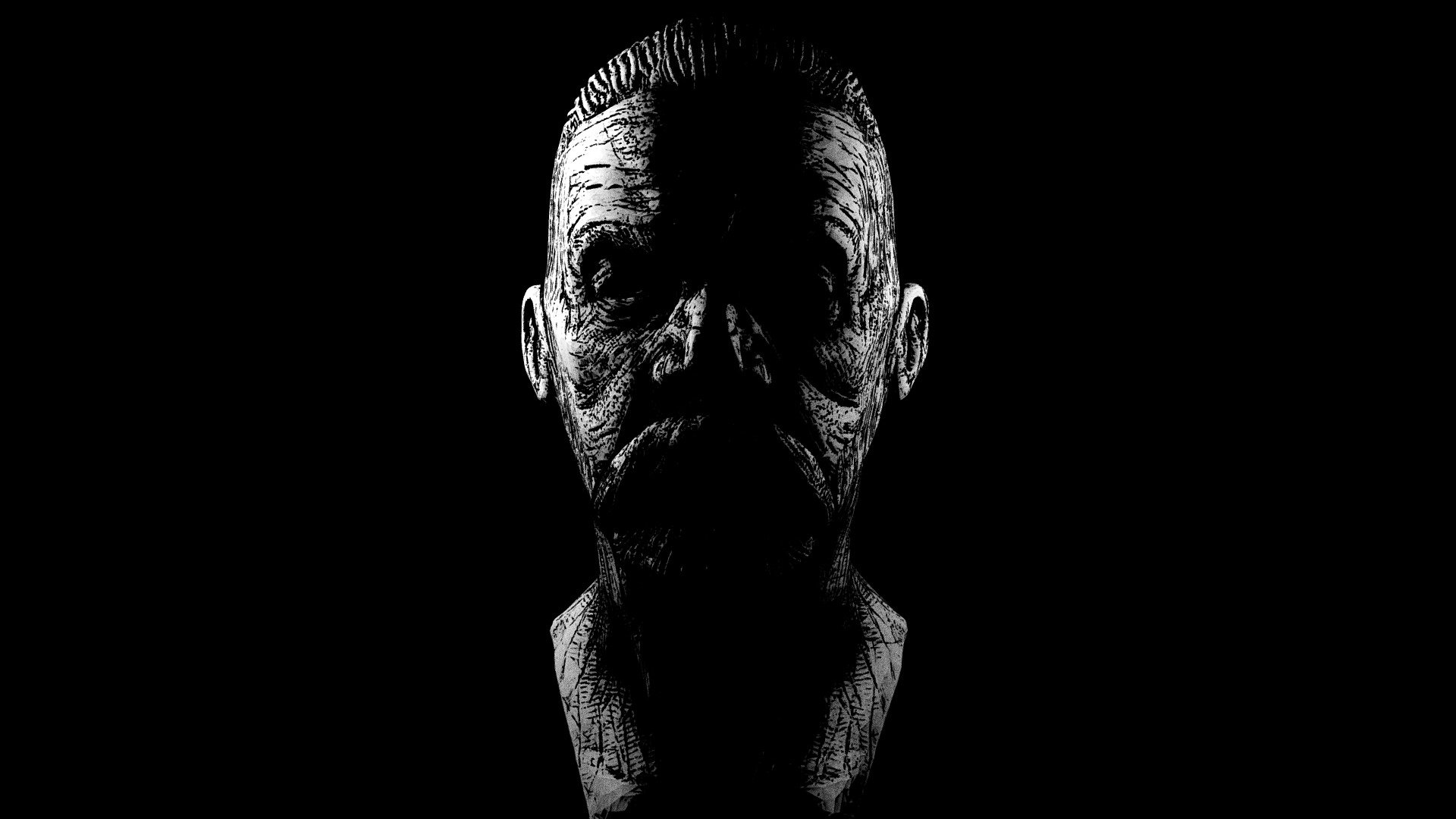 Sketch Beard Old Man Inktober 2019