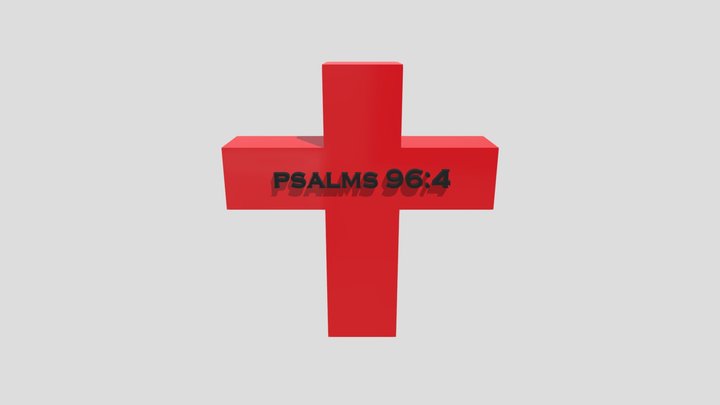 Psalms 96:4 3D Model