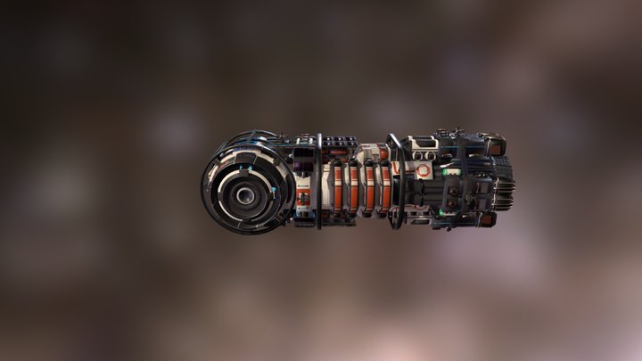 Small Rescue Ship 3D Model