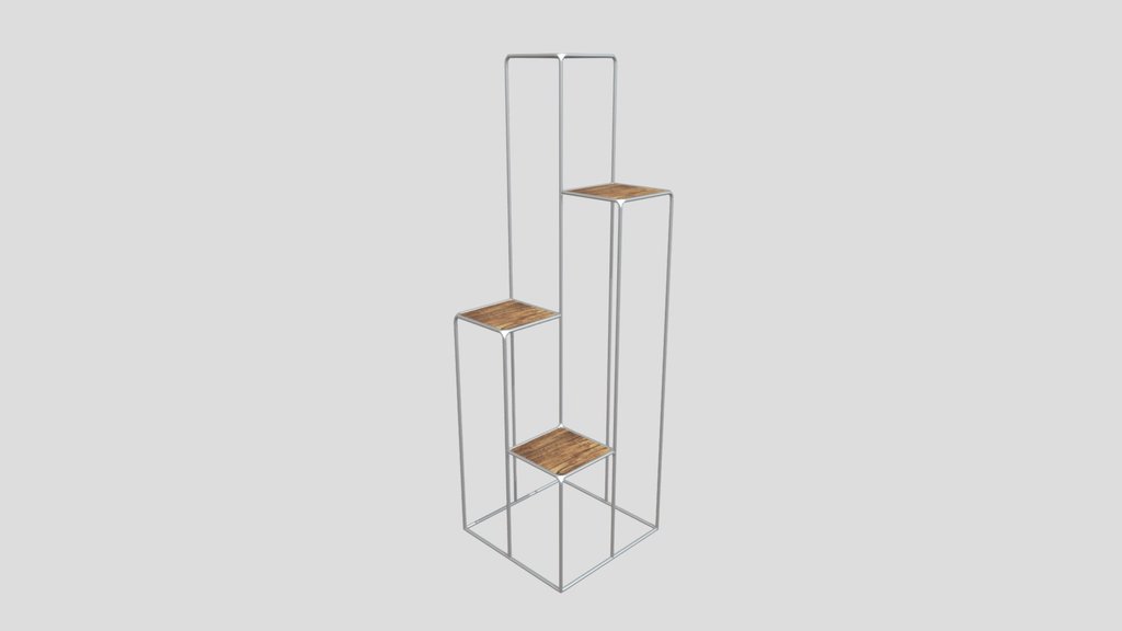 Iron Multilevel Pedestal Table