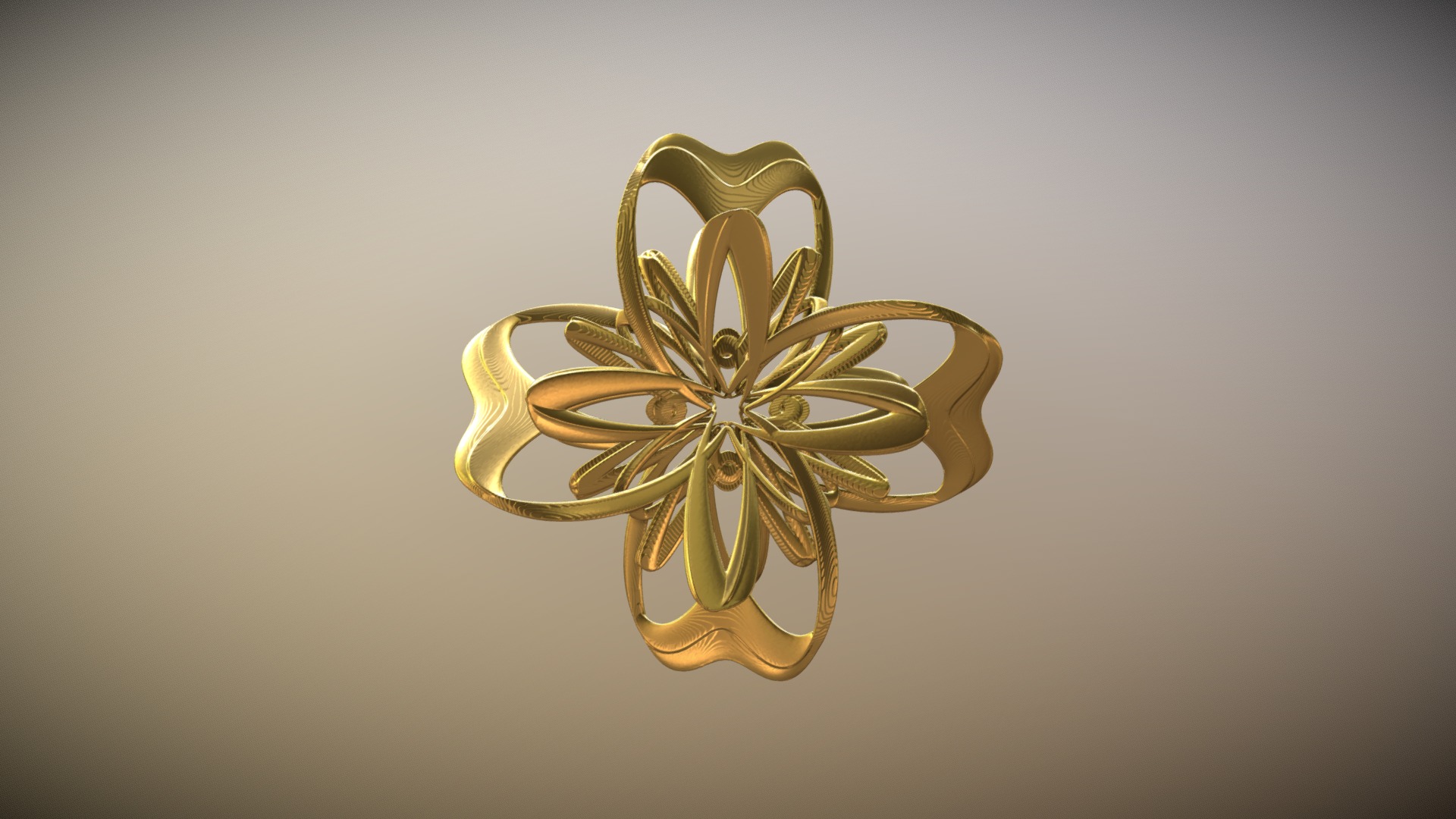3D model Lucky - This is a 3D model of the Lucky. The 3D model is about a gold and silver star.