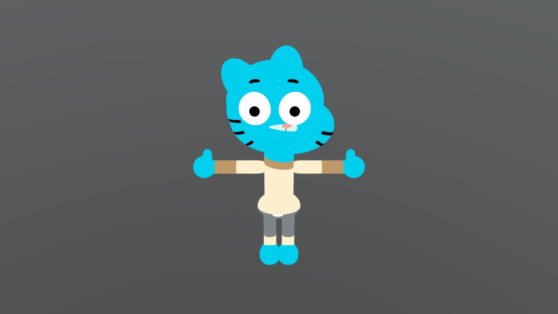 Gumball Watterson - Download Free 3D model by Snazzy (@aidhal6081) [5f87d74]