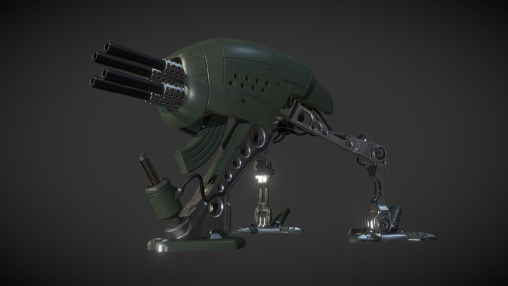Sentry gun 3D Model