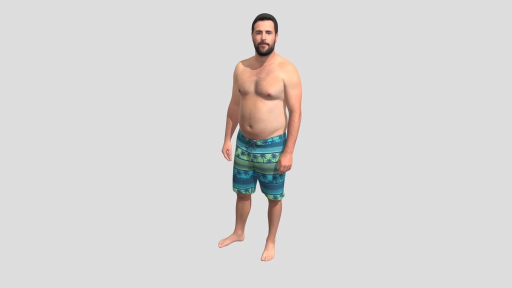 Tropical Palm Tree Board Shorts Portrait