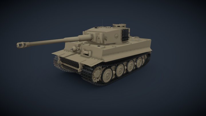 Tank Pz.Kpfw.VI Ausf.E «Tiger» 3D Model