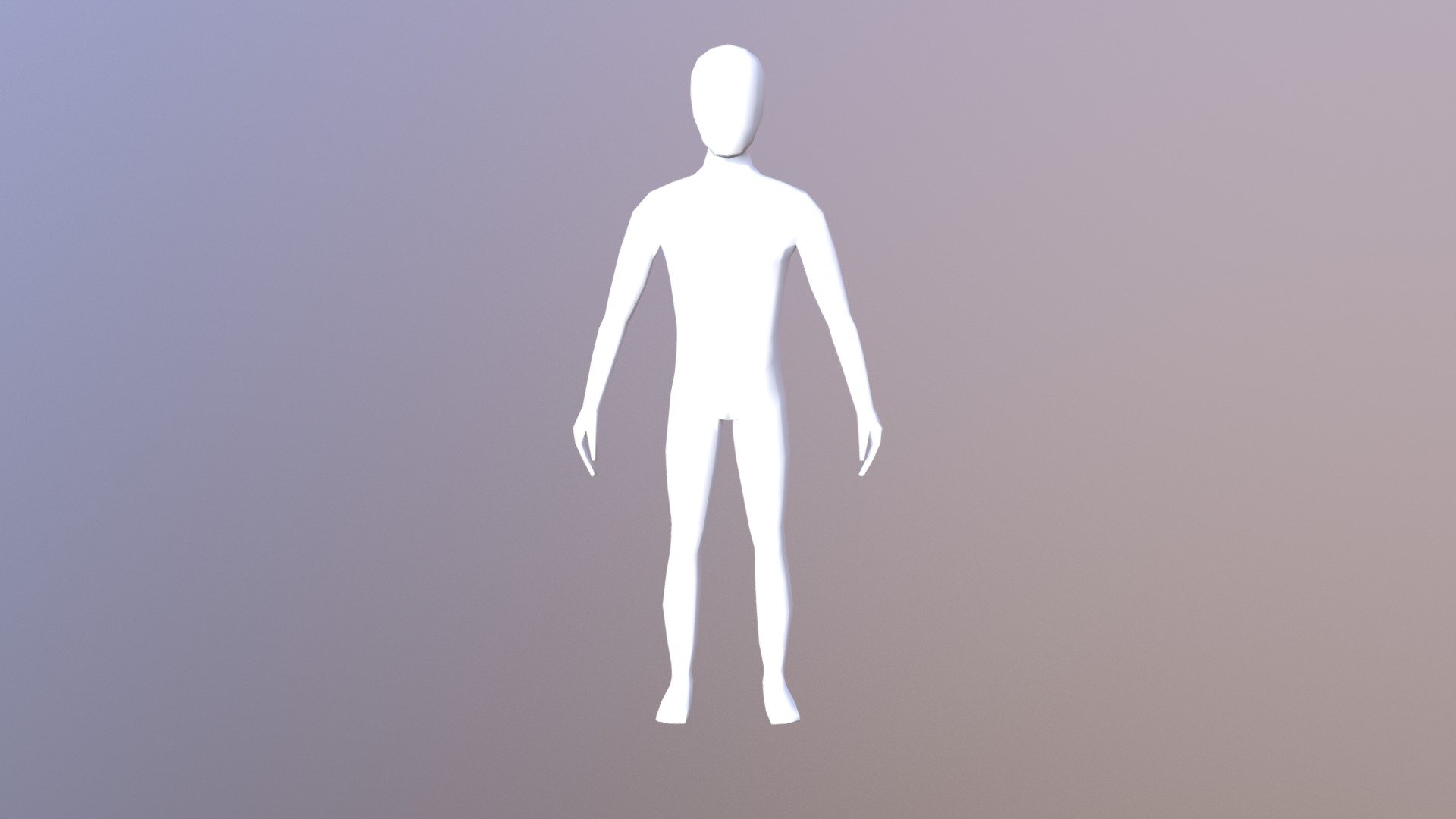 Low poly blender character