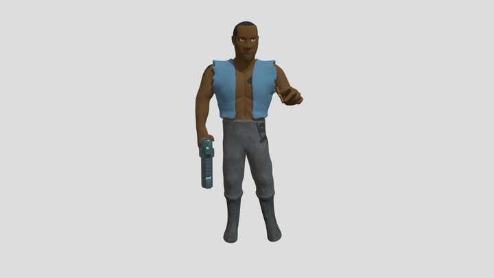 Space Biker 3D Model