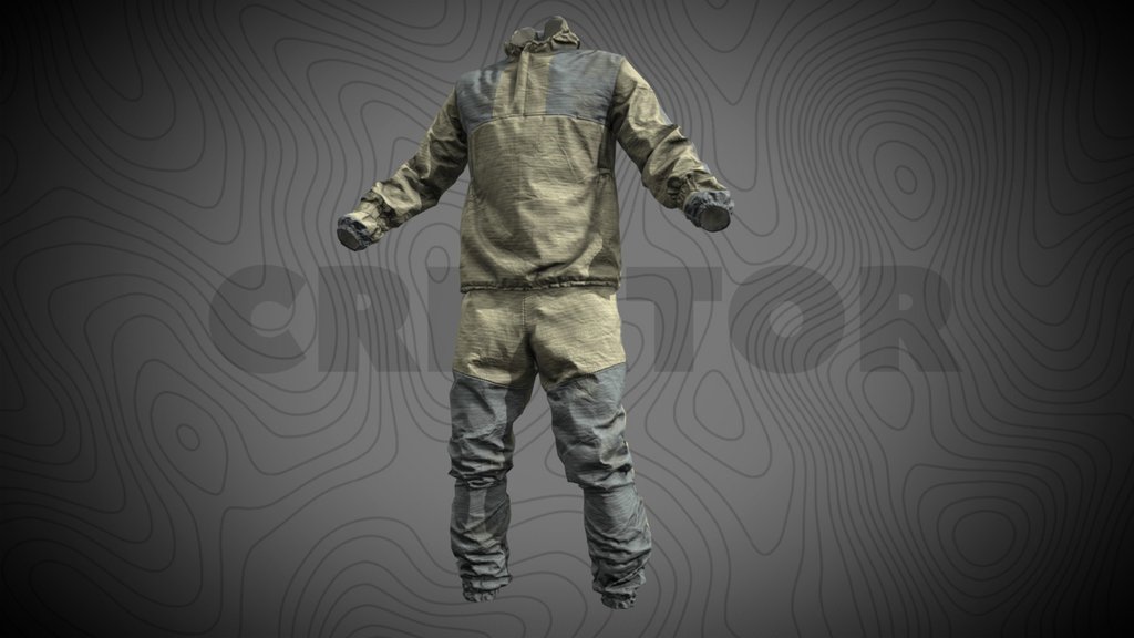 Low Poly Gorka Set Pants Top military form