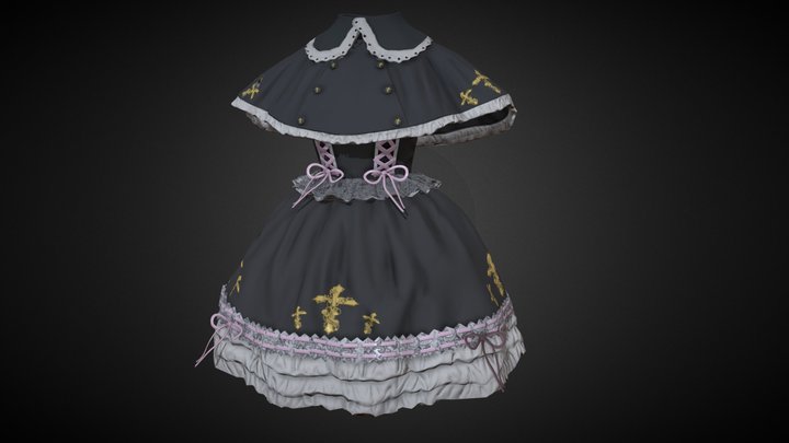 Lolita dress 3D Model