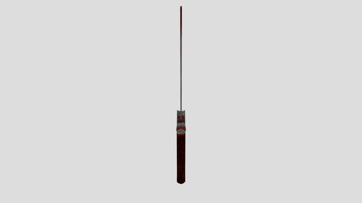 Bloody PSX Sword 3D Model