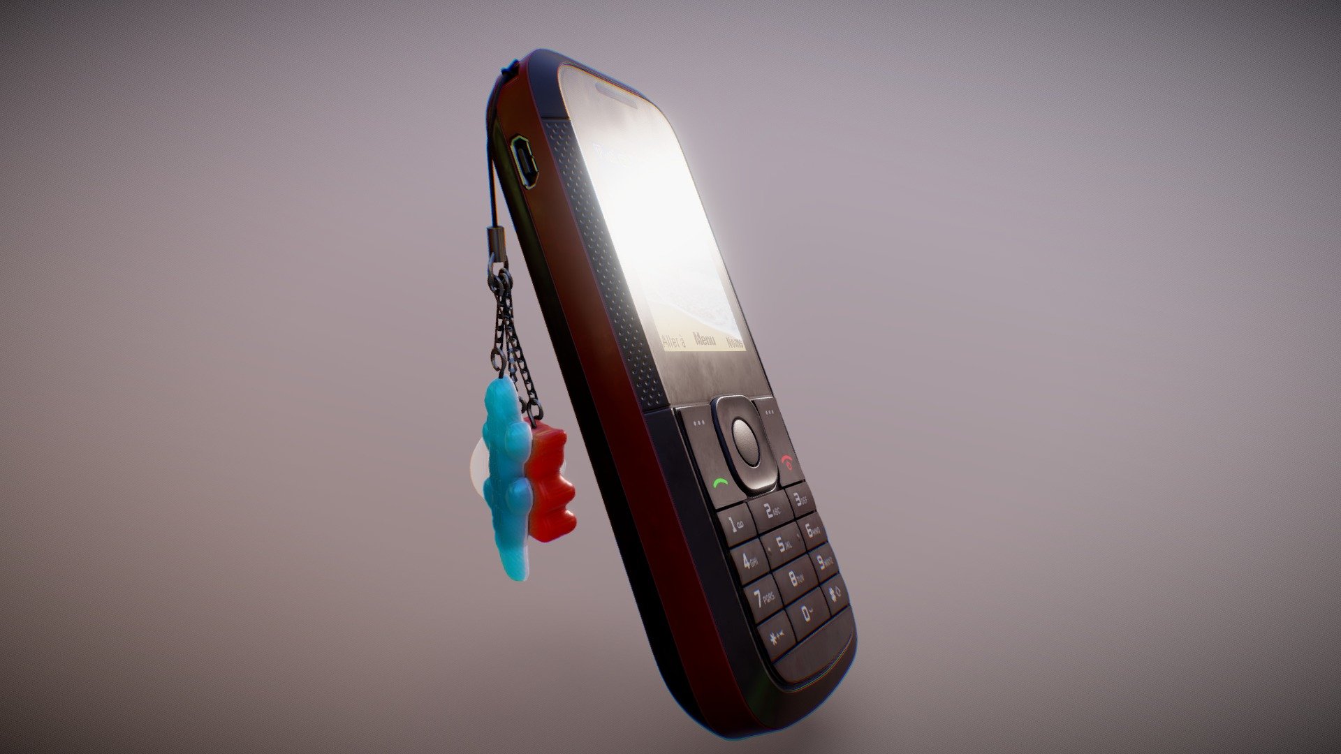 Retro cell phone (Mid-poly) - 3D model by Yannick Deharo ...
