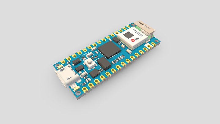 Arduino Nano 33 IOT 3D Model