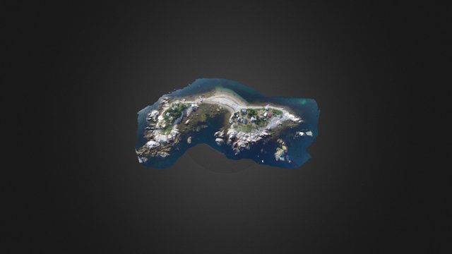 3D  변환 테스트 - 팅커스 섬 (Tinkers Island Marblehead} 3D Model