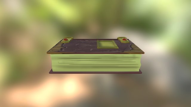 Hand Painted Book 3D Model