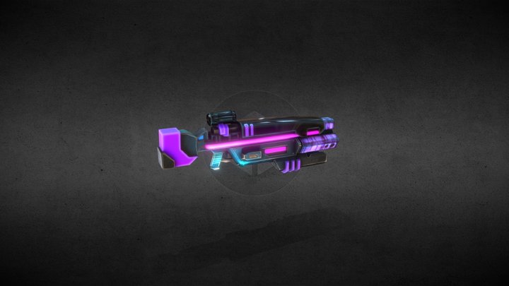 SciFi Gun 3D Model