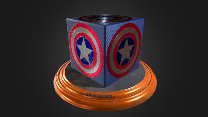 Captain America - Substance Designer 3D Model