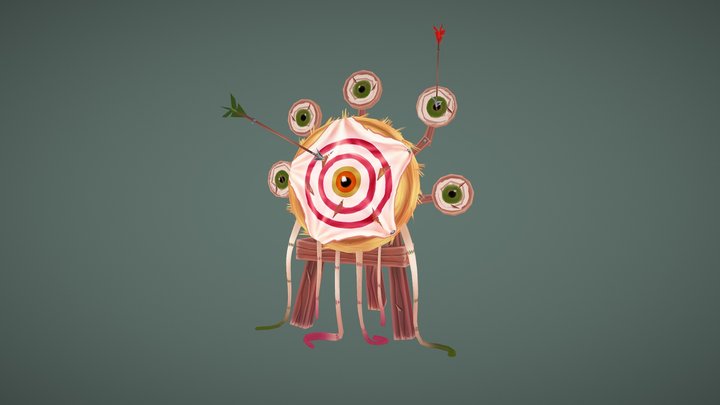 Beholder Archery Target 3D Model