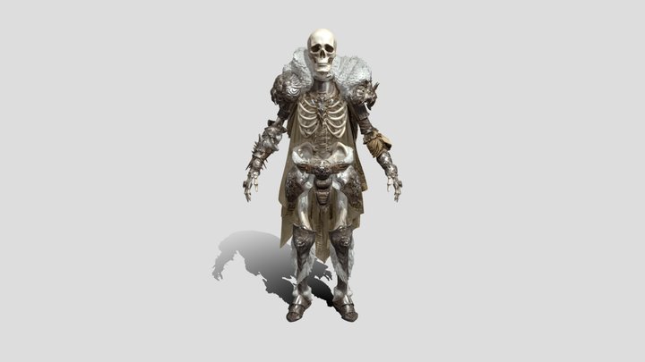 Frostbound Warden 3d model free