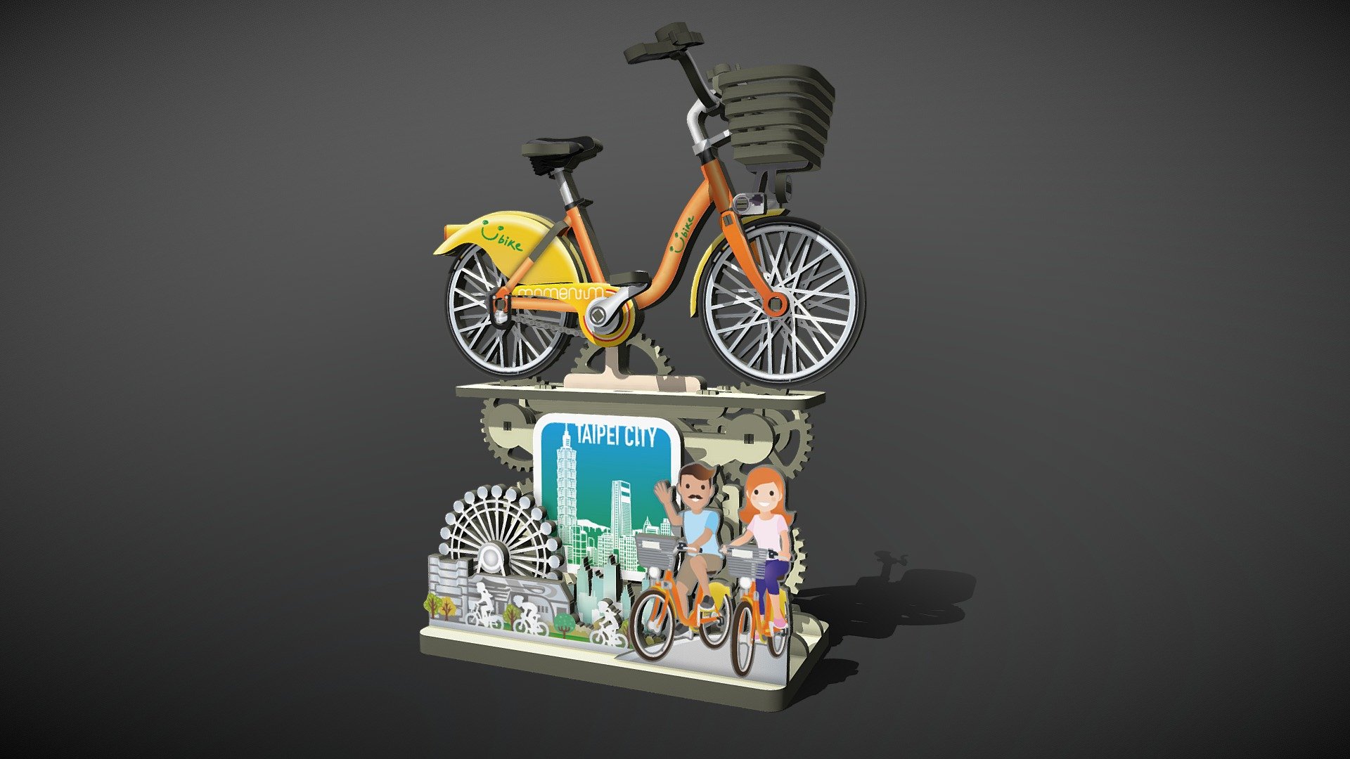 [BK-001] YouBike 1.0 — Sketchfab embed 3D viewer