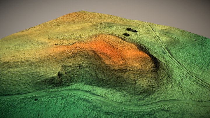 Kubilių piliakalnis (Lithuania) – Gratis 3D-model STL