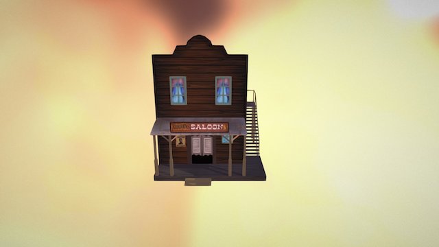 Western Salon 3D Model