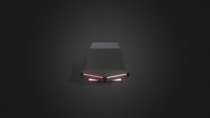 Low Poly Sci-Fi Car 3D Model