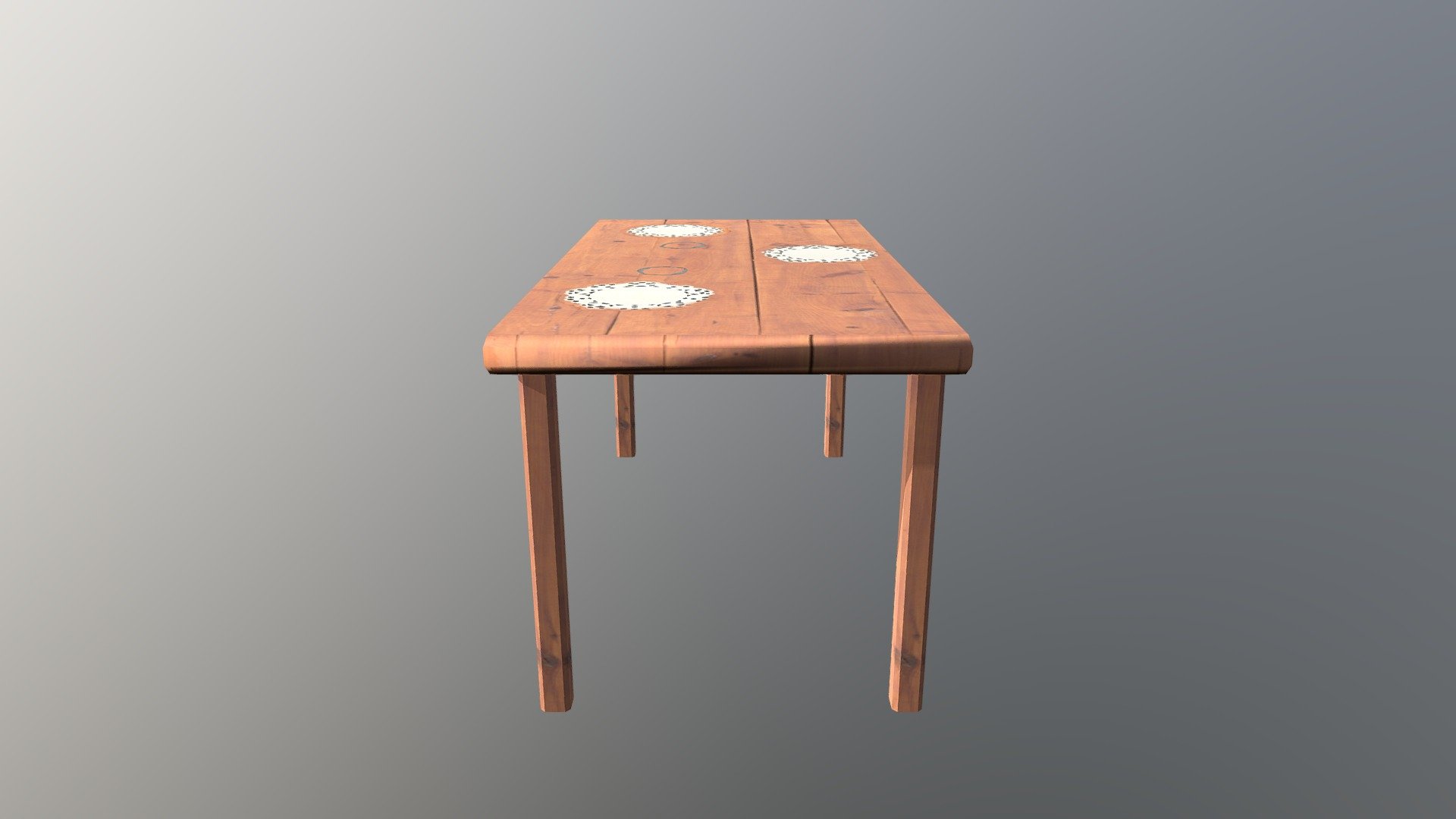 wooden table